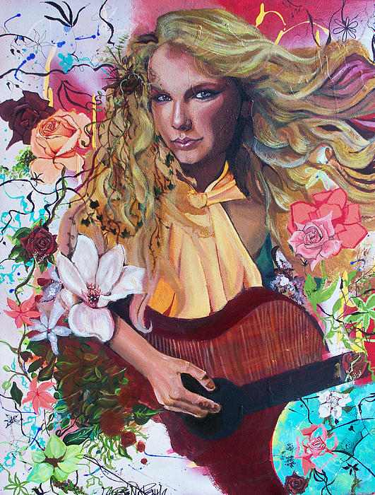 Taylor Swift Painting - Taylor Swift Fine Art Print - Lauren Penha Taylor Swift Painting - Taylor Swift Fine Art Print - Lauren Penha