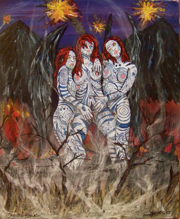 The Morrigan Badb Macha Nemain Painting by Jason Torgerson - The ... The Morrigan Badb Macha Nemain Painting by Jason Torgerson - The ...