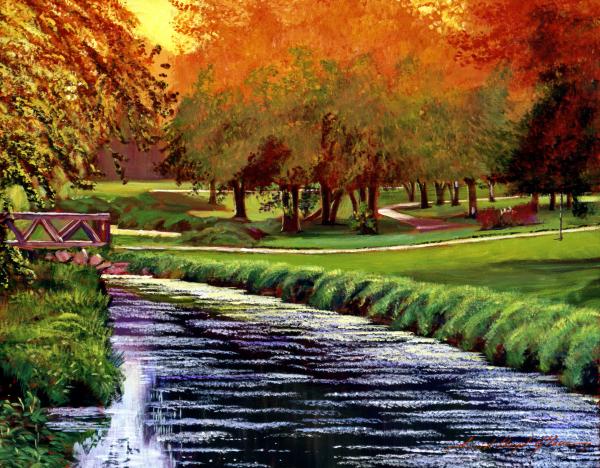 Twilight Golf Painting  - Twilight Golf Fine Art Print