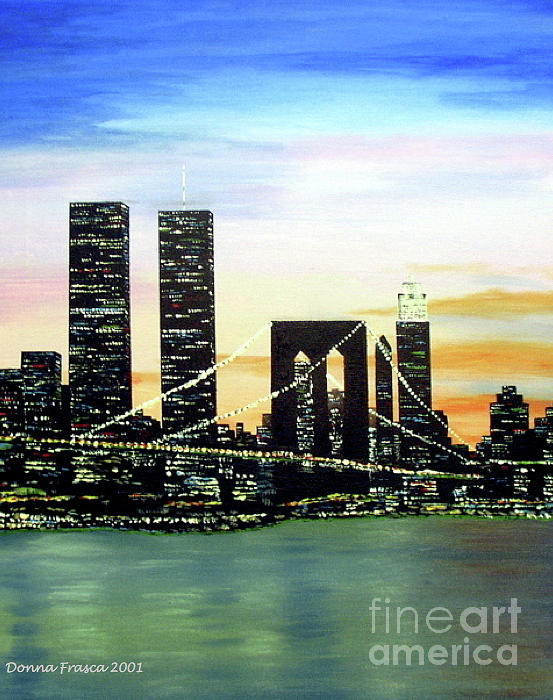 twin towers painting