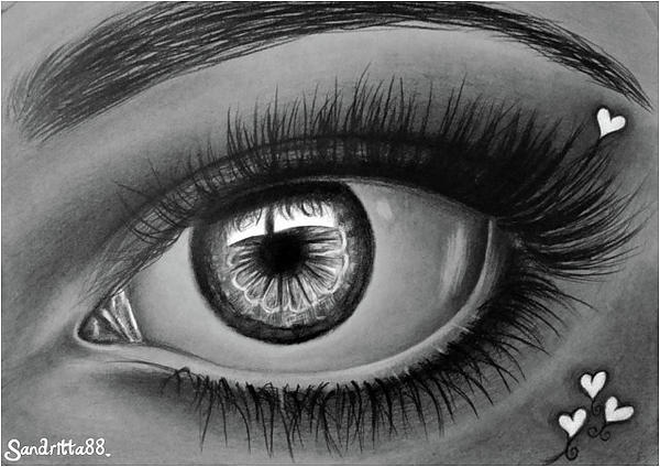 Valentine's eye Drawing Sandritta Art