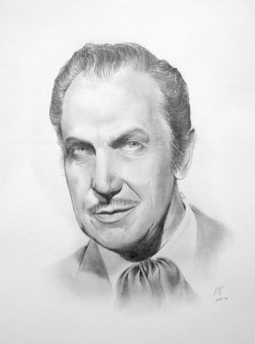 Vincent Price Drawing Vincent Price Fine Art Print Ronnie Tucker