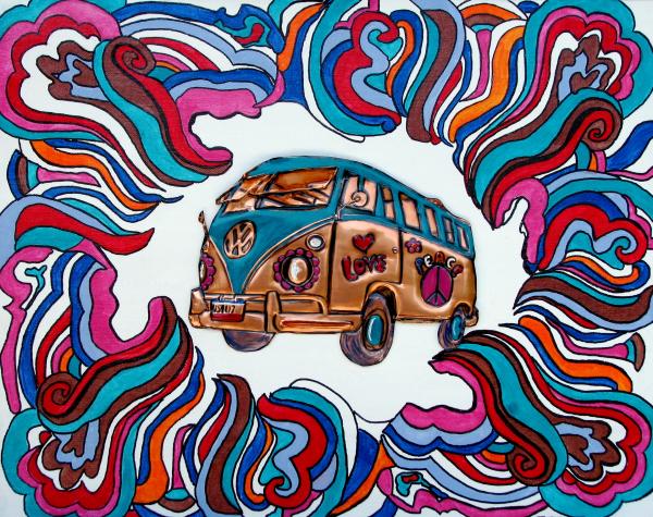 VW Bus Relief VW Bus Fine Art Print Judy McFee