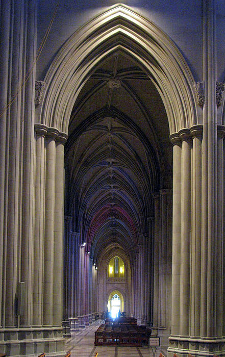 Washington National Cathedral III Side Aisle Full Length Photograph 