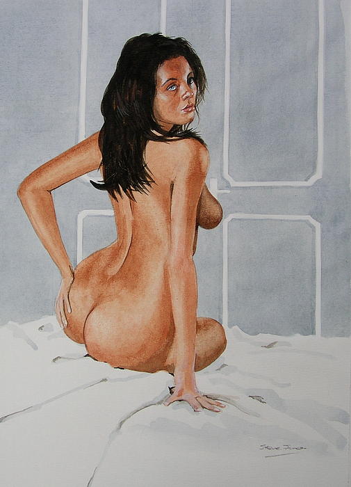Watercolour Nude Painting Watercolour Nude Fine Art Print Steve Jones