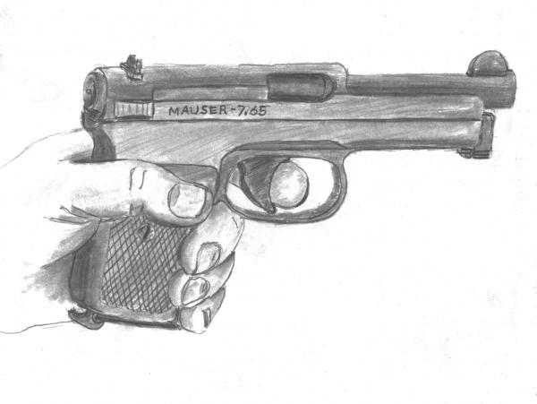 Drawing Of Pistol