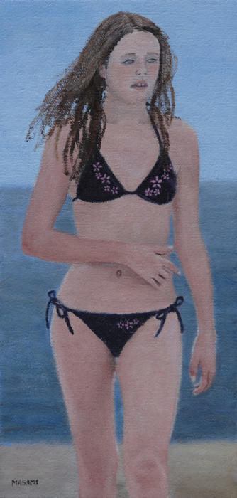 Young Bikini Girl Painting Young Bikini Girl Fine Art Print Masami Iida