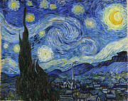 Famous Artists - Starry Night by Vincent van Gogh