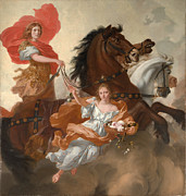 Famous Artists - Apollo and Aurora by Gerard de Lairesse