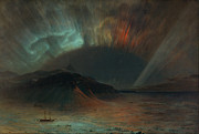 Famous Artists - Aurora Borealis by Frederic Edwin Church