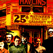 Featured - Frank and Friends Goes To The Vintage Havlins Theatre 25 Cents Matinees Everyday 20140812 square by Wingsdomain Art and Photography Featured - Frank and Friends Goes To The Vintage Havlins Theatre 25 Cents Matinees Everyday 20140812 square by Wingsdomain Art and Photography