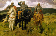 Famous Artists - Heroes. Bogatyri by Viktor Vasnetsov