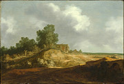 Famous Artists - Landscape with a Cottage by Pieter de Molijn