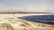 Famous Artists - People on a beach by Amaldus Nielsen