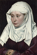 Famous Artists - Portrait of a Woman by Robert Campin