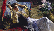Famous Artists - Reclining Odalisque 1868-1921 by Ferdinand Max Bredt
