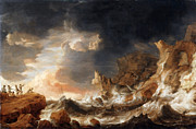 Famous Artists - Shipwreck on a Rocky Coast by Bonaventura Peeters