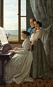 Famous Artists - Singing a ditty by Silvestro Lega