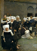Famous Artists - The Pardon in Brittany by Pascal-Adolphe-Jean Dagnan-Bouveret