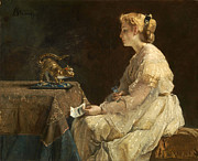 Famous Artists - The Present by Alfred Stevens