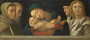Famous Artists - The Virgin and Child with Four Saints by Francesco Bonsignori