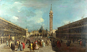 Famous Artists - Venice - Piazza San Marco by Francesco Guardi