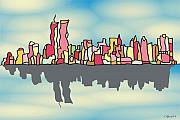 Cities Art - Glamorous N Y by W...