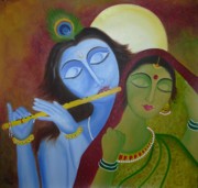 Abstract Krishna Paintings