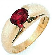 Italy Jewelry - RUBY RING 0.80ctw 18K by Ruby Ring