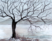 winter trees paintings