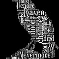 The Raven By Edgar Allan Poe Word Cloud Art Print By Philip Ralley