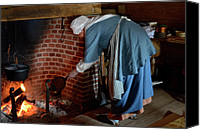 Colonial Woman Cooking