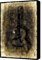 guitar canvas art