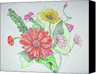 Gerber+daisies+drawing