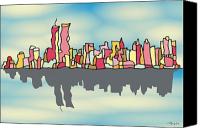 Cities Canvas Prints - Glamorou...