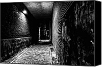 scary dark alley