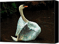 paper mache swan