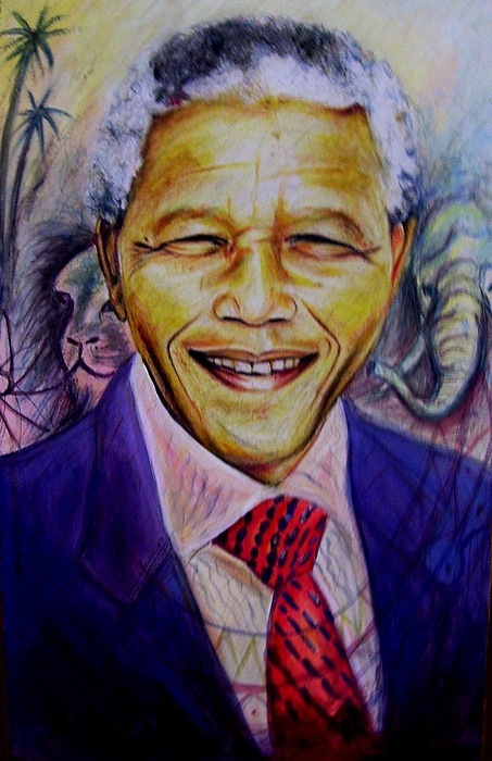 Nelson Mandela Print by Wale Adeoye - 1-nelson-mandela-wale-adeoye