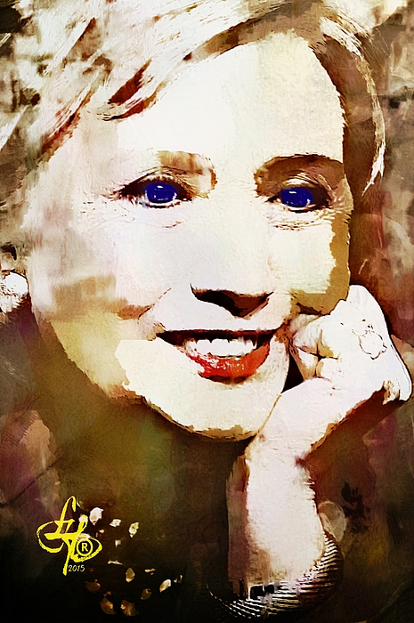 Hillary Clinton Print by Lynda Payton - hillary-clinton-lynda-payton