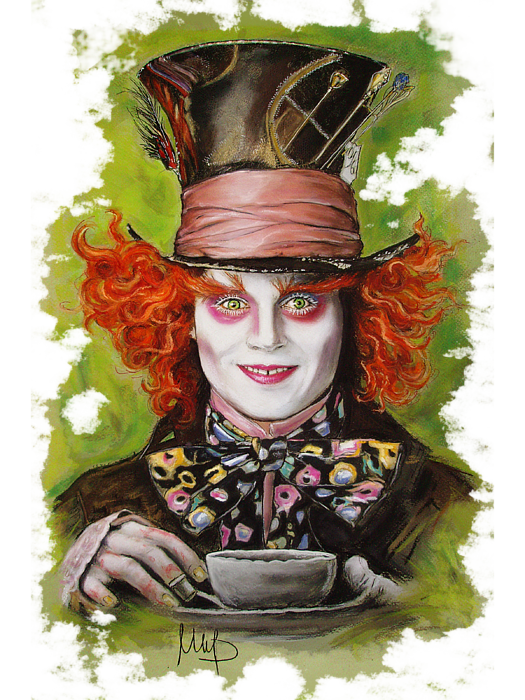 mad hatter johnny depp coloring pages - photo #33