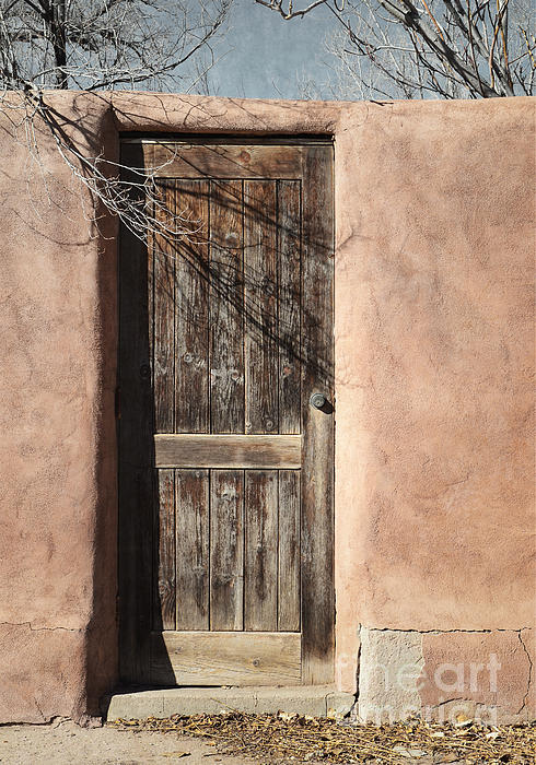 New Mexico Old Wooden Adobe Door By Andrea Hazel Ihlefeld