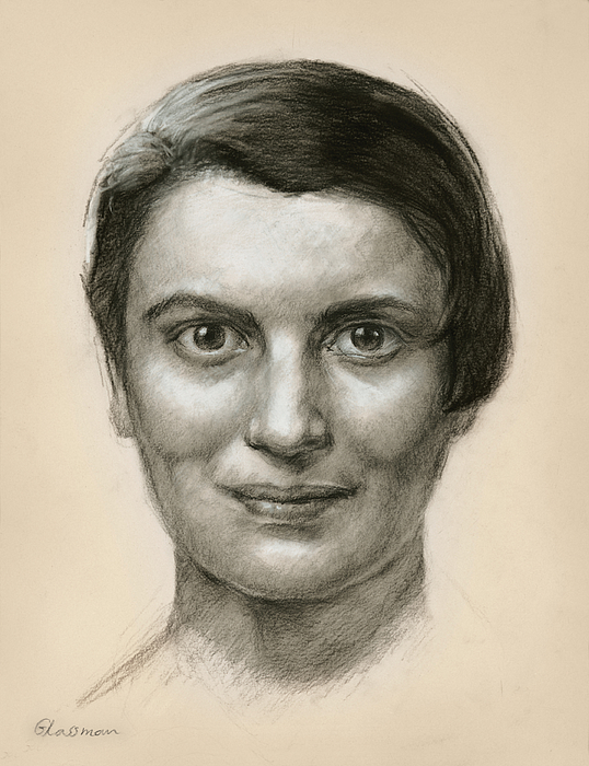 Portrait Of Ayn Rand Print by <b>Ifat Glassman</b> - portrait-of-ayn-rand-ifat-glassman