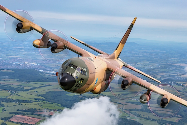 Royal Jordanian Air Force Lockheed C 130 Hercules In Flight Greeting