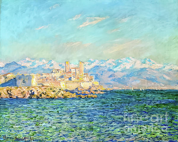 Antibes Afternoon Effect By Claude Monet 1888 Greeting Card By Claude