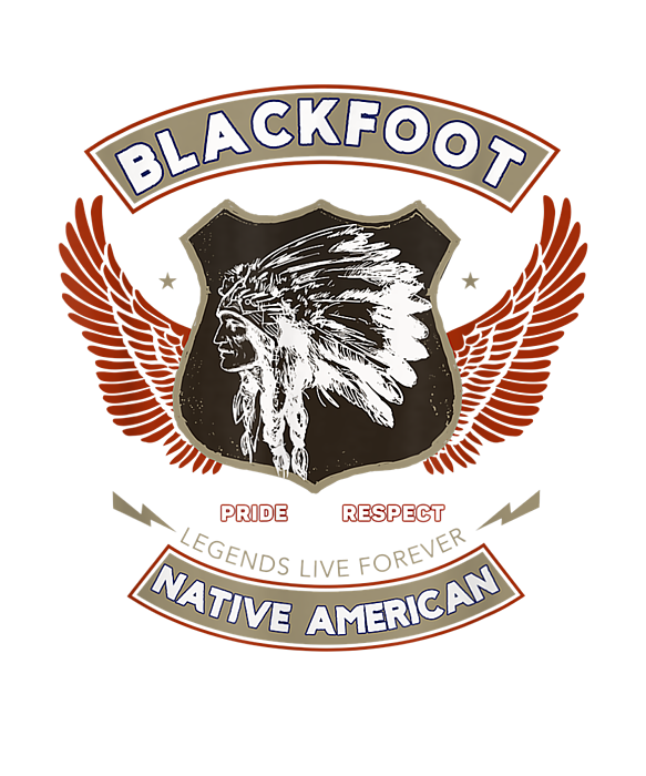 Blackfoot Tribe Native American Indian Pride Respect Retro Greeting