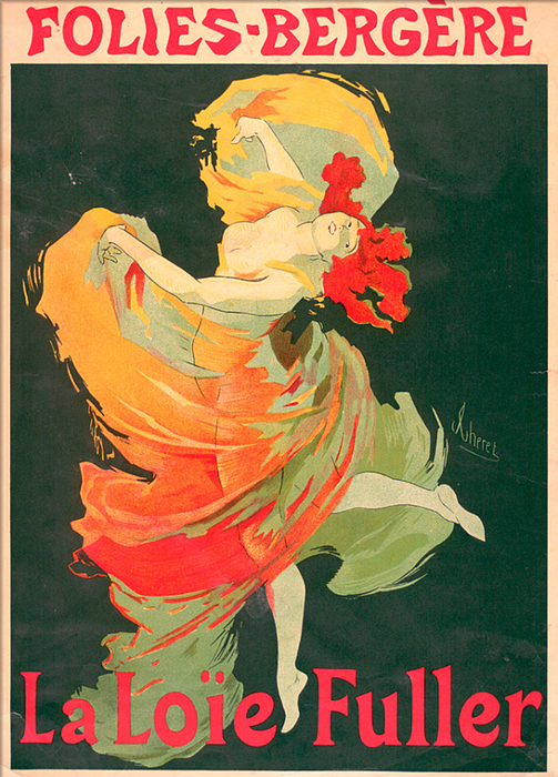 Folies Bergere La Loie Fuller Paris Cabaret Music Hall Dance Vintage