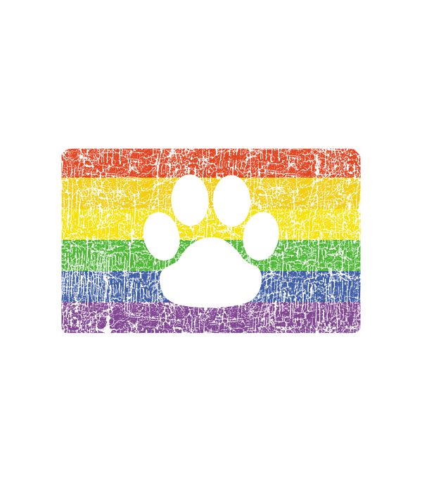 Gay Furry Pride Flag Furries Rainbow Lgbt Fandom Paw Greeting Card By