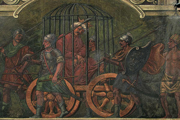 Ottoman Sultan Bayezid I Caged Prisoner Of Tamerlane The Great After