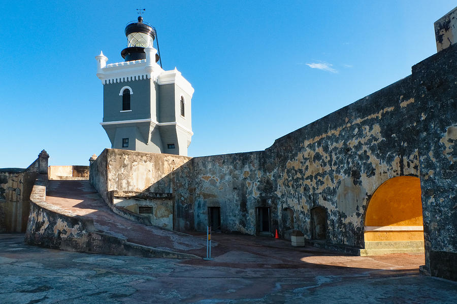 El Morro Lighthouse Old San Juan Puerto Rico Photograph by Oze