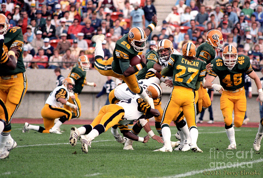 Edmonton Eskimos Football Joe Hollimon Photograph By Terry